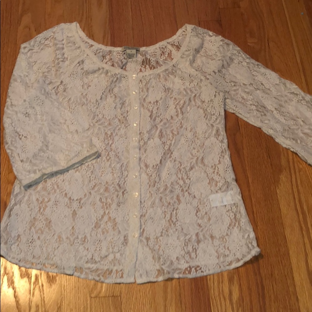 ❤️ 3/$15 ❤️ Lucky Brand Lace Top